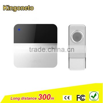 2016 Hot sale Alibaba China supplier wireless doorbell B7 series 52 melodies multi receivers battery power with LED