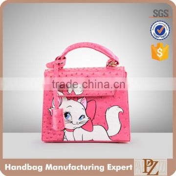 3929 Hot sale 3d tote costom cat printing shoulder girly bags woman handbags