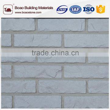 White colored lightweight brick stone veneer