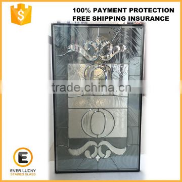 high quality decorative textured colored door insert glass