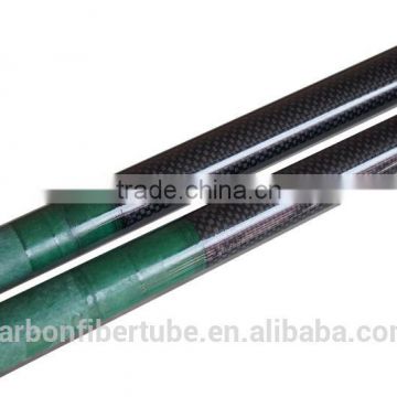 Double composite tubes by fiberglass tube inside and 3K carbon fiber weave outside