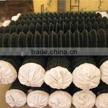 pvc coated diamond mesh fence(factory)