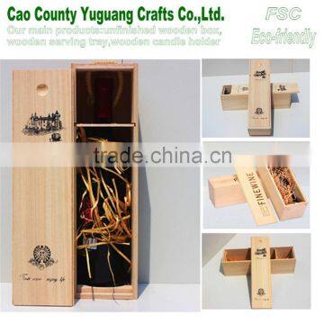 single bottle wine box,timber wine box,boxes for wine glasses