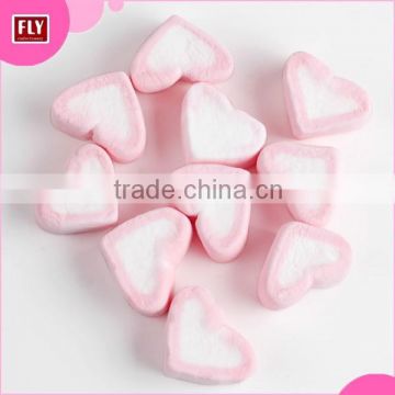 Halal Bag Packed Heart Shaped Marshmallow Candy