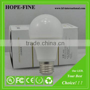 7W, $1.2/pc Aluminum + Plastic Bulb, A60 E27 LED Bulbs , 220 Beam Angle LED Bulb