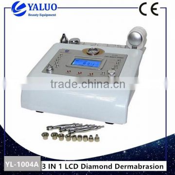 3 IN 1 LCD diamond dermabrasion beauty machine with hold and cold hammer