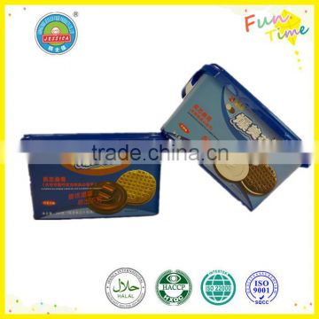 Chocolate & Cream Sandwich Cookies Biscuits High Quality Sweet Taste in Plastic Box