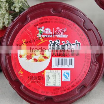 delicious jujube rice pudding with Plastic bowls packing