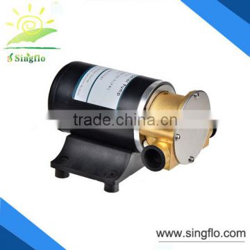 Singflo 12V 30LPM wholesale price small high flow water flexible impeller pump for marine wash deck