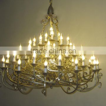 Bisini Luxury Gold Plated European Style Chandelier/Candle Light