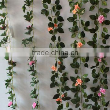 Artificial Artificial Hanging Rattan Leaf Products Fake Rattan Design