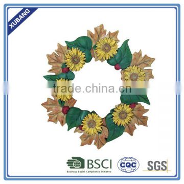 sunflower wreath Poly resin WALL DECOR
