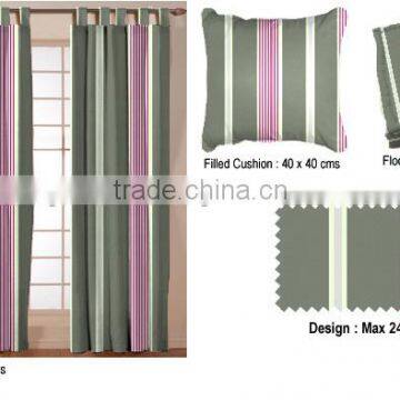 COTTON STRIPED CURTAINS