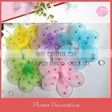 Glitter artificial cheap silk flower