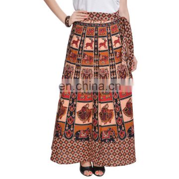 Animal Print Deer and Elephant Print Wrap Long Maxi Skirt from selling on Amazon or ecommerce similar designs always available