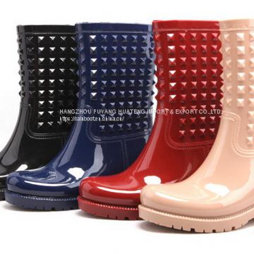 Vogue Women PVC Rain Shoe, Ladies\'s Rain Shoes, Popular Style Shoe, New Fashion Women Shoes