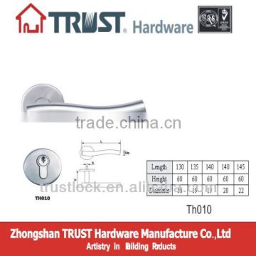 TH010:Trust door handle stainless steel with Escutcheon