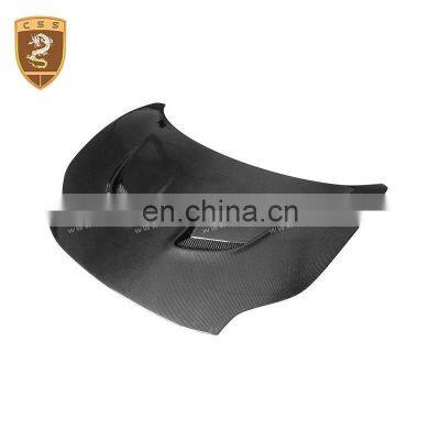 High Quality Carbon Fiber Car Front Bumper Engine Hood Black Sails Style For Ferra-ri 458 Body Kit Car Bonnet Body Parts