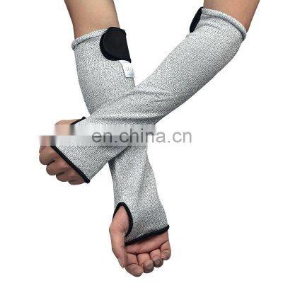 Custom cut-resistant hand sleeve 45 cm, with thumb hole cut-resistant arm cover/cut-resistant arm glove level 5