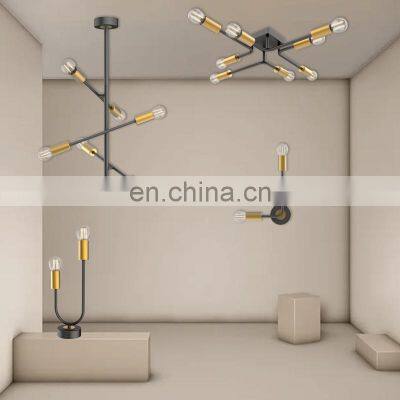 HUAYI Wholesale Price Nordic 60W Bedroom Living Room Bedside Hotel Indoor E14 Modern Luxury Table Lamp