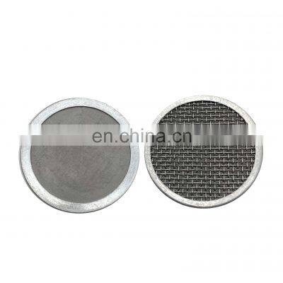 Round stainless steel filter disc Etching coffee filter disc