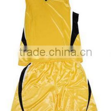 Basket Ball Uniform in Yellow Color