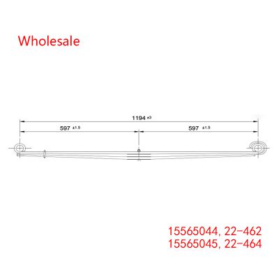 15565044, 15565045, 22-462, 22-464 Light Duty Vehicle Front Axle Wheel Parabolic Spring Arm Wholesale For GMC
