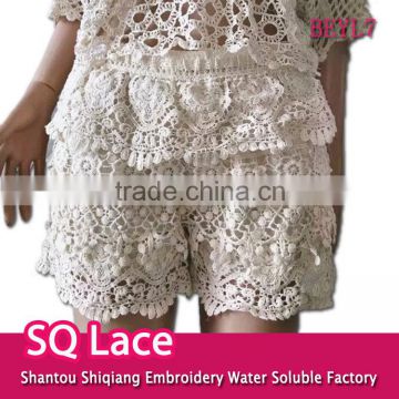 Summer ladies hot/embroidery cotton lace short/lace shorts for fashion girls