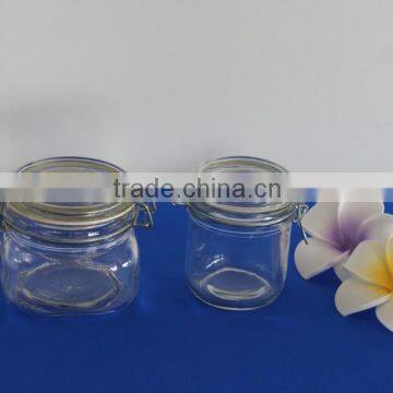 Wholesale beverage glass jar of clip lid