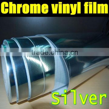 silver chome mirror chrome film 1.52*30m size
