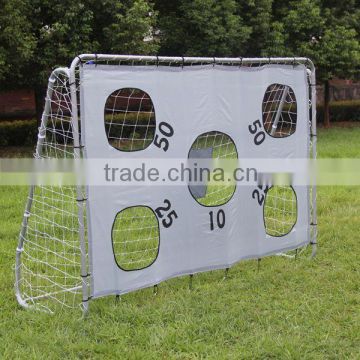 Portable shooting target metal frame football soccer goal