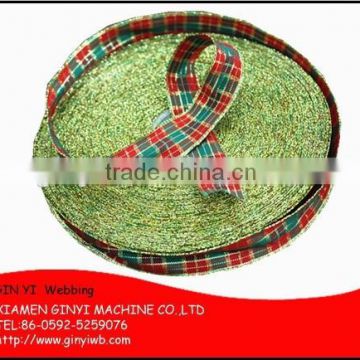 Glitter High quality colorful Metal edging paid ribbon for wedding/chrismas/parties decoration