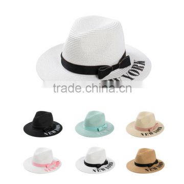 Popular women fashion new york promotions cheap straw hats caps