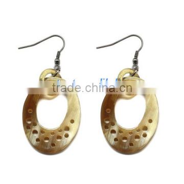 Buffalo horn jewelry, buffalo horn earrings VVE-206