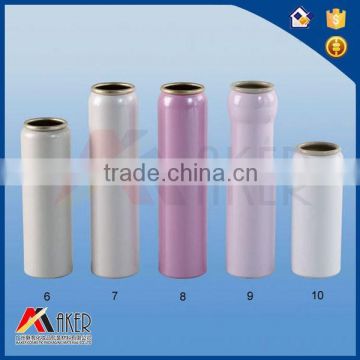 Cylinder shape pink color aluminum bottle
