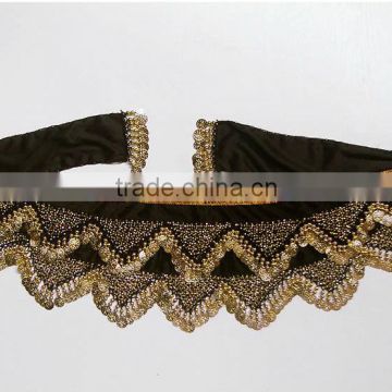 SWEGAL wholesale 2 rows belly dance hip scarf