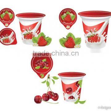 aluminum foil lids for milk yogurt induction liner packaging film