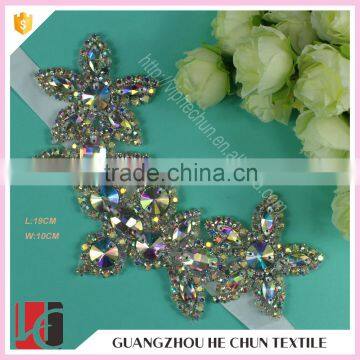 HC-7534-1 Hechun Rhinestone Hotfix Handmade Decorative Neck Beaded Trim