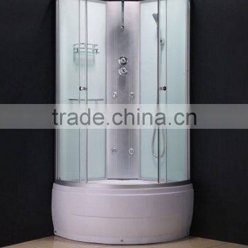 decent & brief high tray shower cabin with clear tempered glass (RC06)