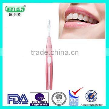 2015 hot sale new design I type interdental brush OraTek brush