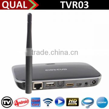 quad core tv box with Rockchip3188 1.8G 2G/ 8G 1080P XBMC Remote Control 2.0M 5.0M Camera Optional C