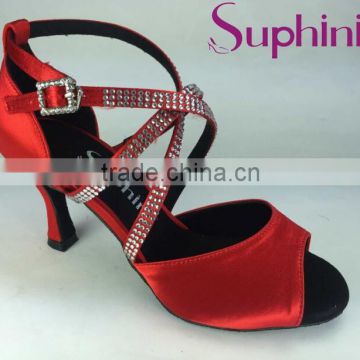 Factory Woman Latin Shoes 2016 Red Dance Shoes
