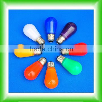S14 clear/frosted color LED festoon bulb