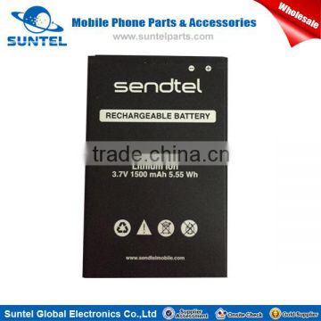 Wholesale spare parts 3.7v 1500 mAH li-ion battery For Sendtel Wise+
