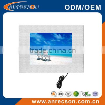 8 inch industrial touch monitor with DVI interface IP65 optional