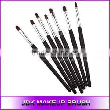 Wholesale Makeup Lip Brush with Black Wood Long Handle