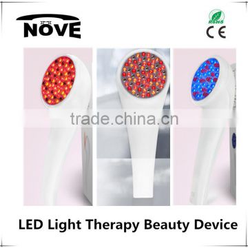2016 rechargeable handheld red blue led light therapy anti aging forever young magic slim wholesale weight loss
