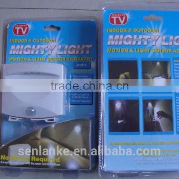 2014 newest as seen on tv indoor and outdoor sensor activated mighty light