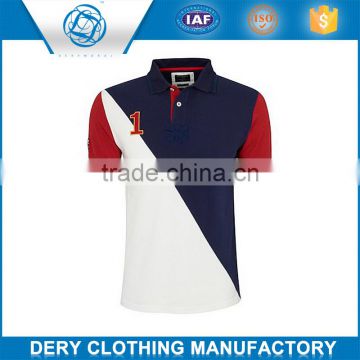 custom piqued striped wholesale polo shirt with soft yarn