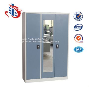 New model multi-functional  3 door metal file cabinets with mirror